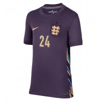 Camisa de Futebol Inglaterra Cole Palmer #24 Equipamento Secundário Mulheres Europeu 2024 Manga Curta